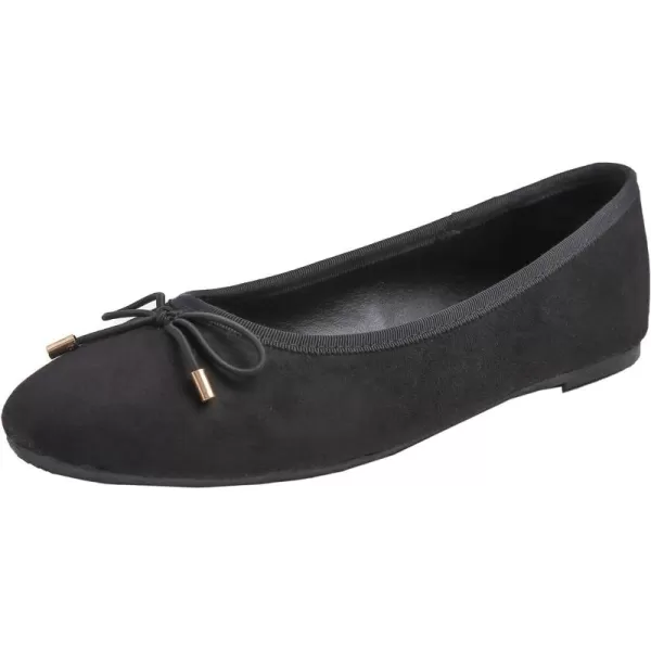 FEVERSOLE Women's Bow Tie Fashion Dress Slip On Shoes Round Toe Ballet Flat