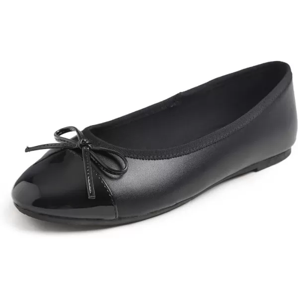 FEVERSOLE Women's Bow Tie Fashion Dress Slip On Shoes Round Toe Ballet Flat