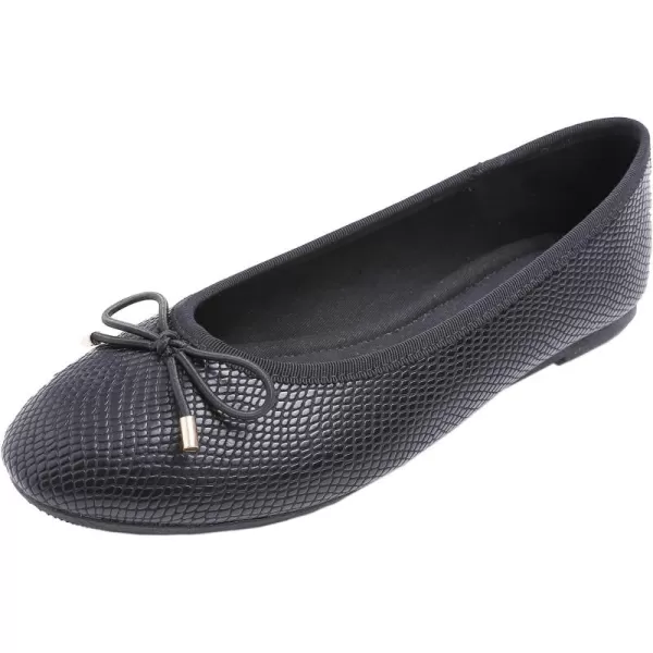 FEVERSOLE Women's Bow Tie Fashion Dress Slip On Shoes Round Toe Ballet Flat
