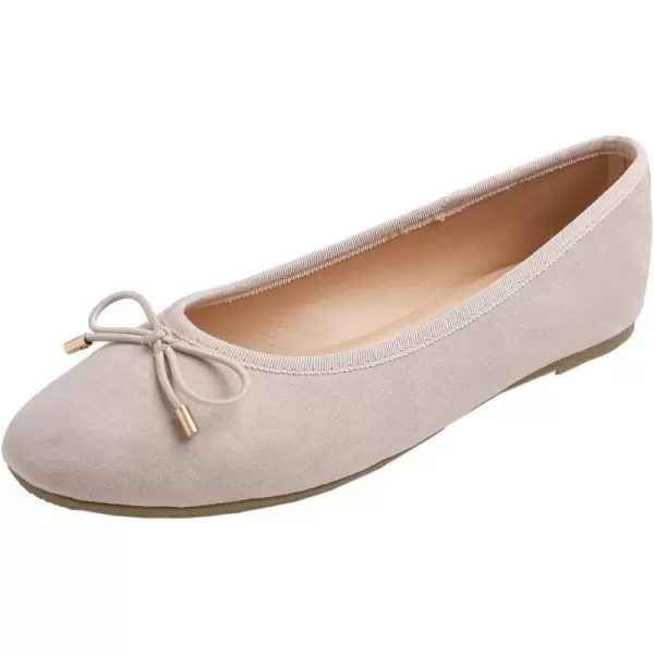 FEVERSOLE Women's Bow Tie Fashion Dress Slip On Shoes Round Toe Ballet Flat