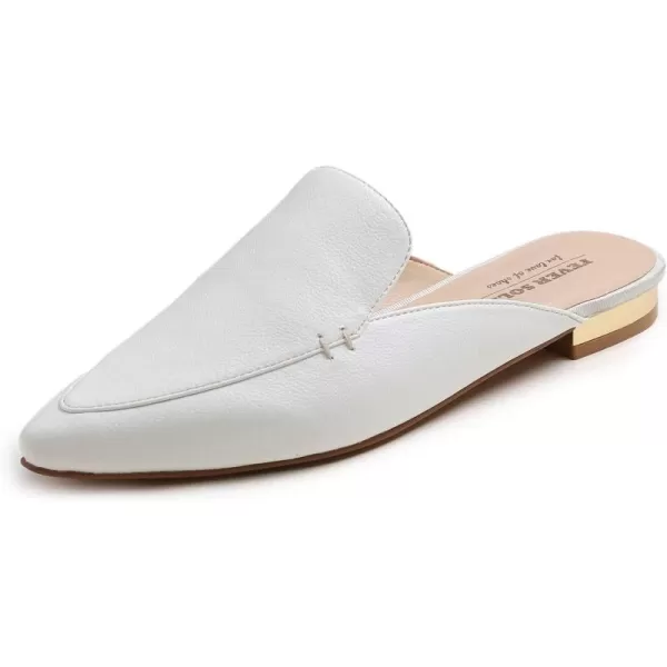 FEVERSOLE Women's Fashion Deco Mules Slip On Backless Slide Flats
