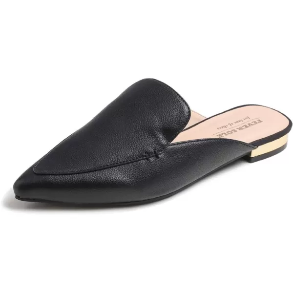 FEVERSOLE Women's Fashion Deco Mules Slip On Backless Slide Flats