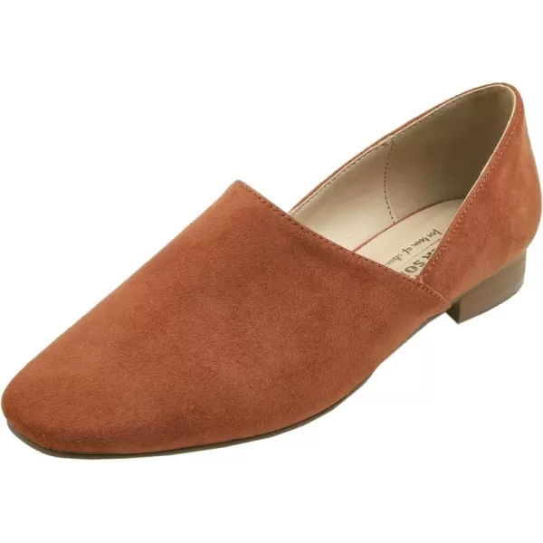 FEVERSOLE Women's Fashion Dress Comfort Low Heel Office Penny Loafer Flats