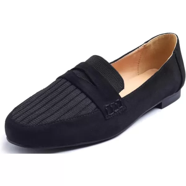 FEVERSOLE Women's Fashion Dress Comfort Low Heel Office Penny Loafer Flats