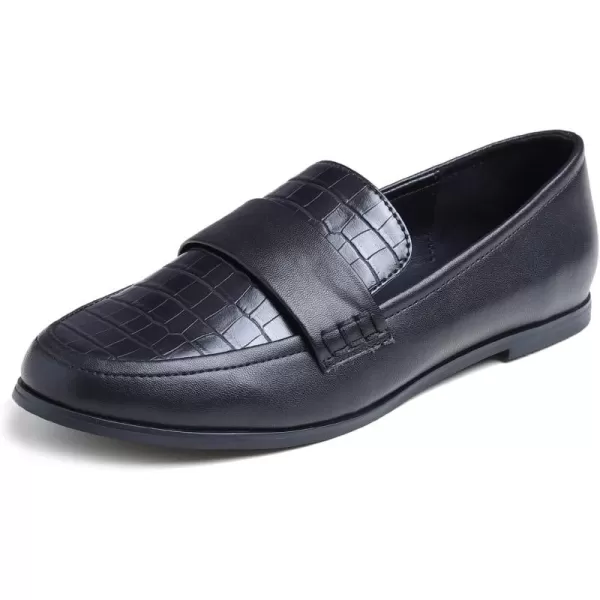 FEVERSOLE Women's Fashion Dress Comfort Low Heel Office Penny Loafer Flats