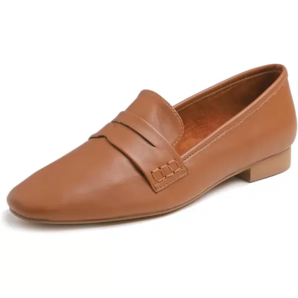 FEVERSOLE Women's Fashion Dress Comfort Low Heel Office Penny Loafer Flats