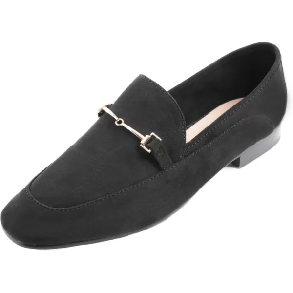 FEVERSOLE Women's Fashion Dress Comfort Low Heel Office Penny Loafer Flats