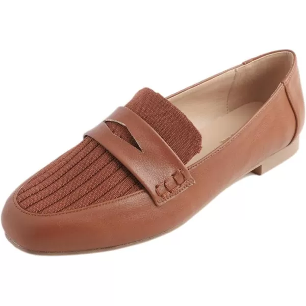 FEVERSOLE Women's Fashion Dress Comfort Low Heel Office Penny Loafer Flats