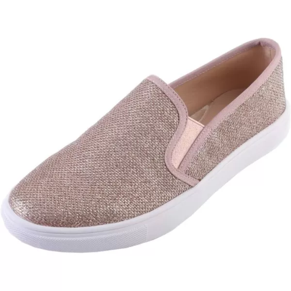 FEVERSOLE Women's Fashion Dress Sneakers Party Bling Casual Flats Embellished Shoes