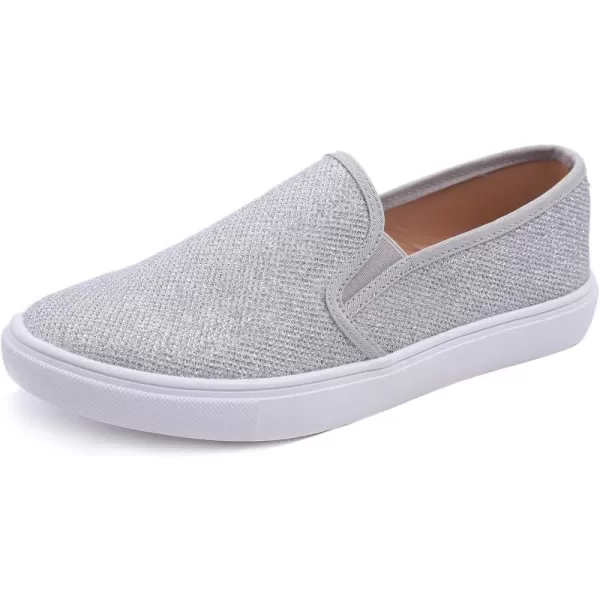 FEVERSOLE Women's Fashion Dress Sneakers Party Bling Casual Flats Embellished Shoes