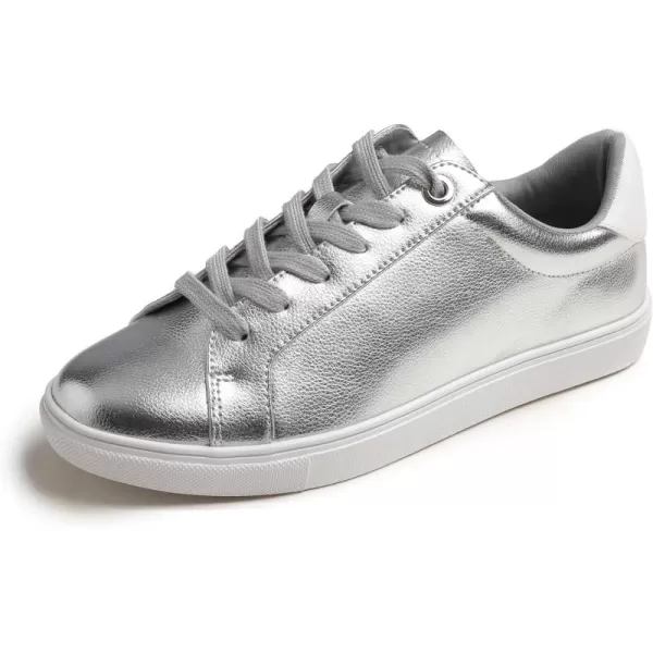FEVERSOLE Women's Fashion Lightweight Spring Summer Vegan Leather Sneaker Casual Comfort Walking Shoes