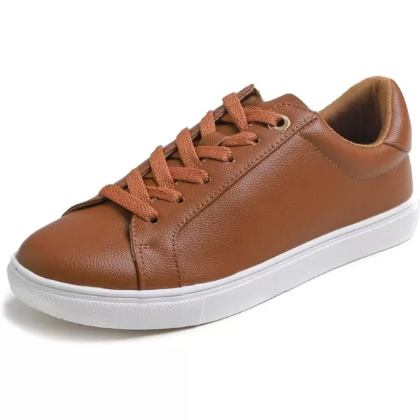 FEVERSOLE Women's Fashion Lightweight Spring Summer Vegan Leather Sneaker Casual Comfort Walking Shoes