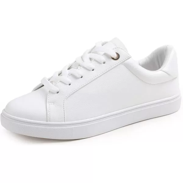 FEVERSOLE Women's Fashion Lightweight Spring Summer Vegan Leather Sneaker Casual Comfort Walking Shoes