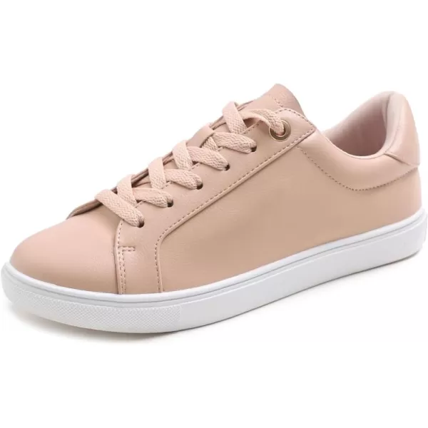 FEVERSOLE Women's Fashion Lightweight Spring Summer Vegan Leather Sneaker Casual Comfort Walking Shoes