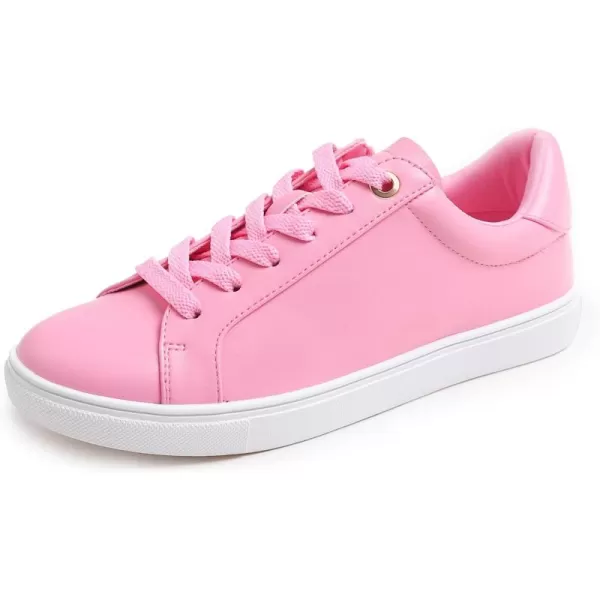 FEVERSOLE Women's Fashion Lightweight Spring Summer Vegan Leather Sneaker Casual Comfort Walking Shoes