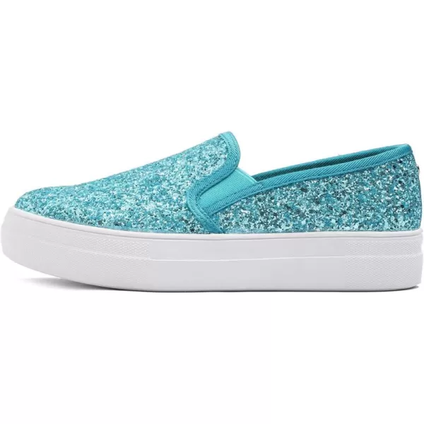 FEVERSOLE Women's Fashion Slip On Sneaker Casual Platform Loafers