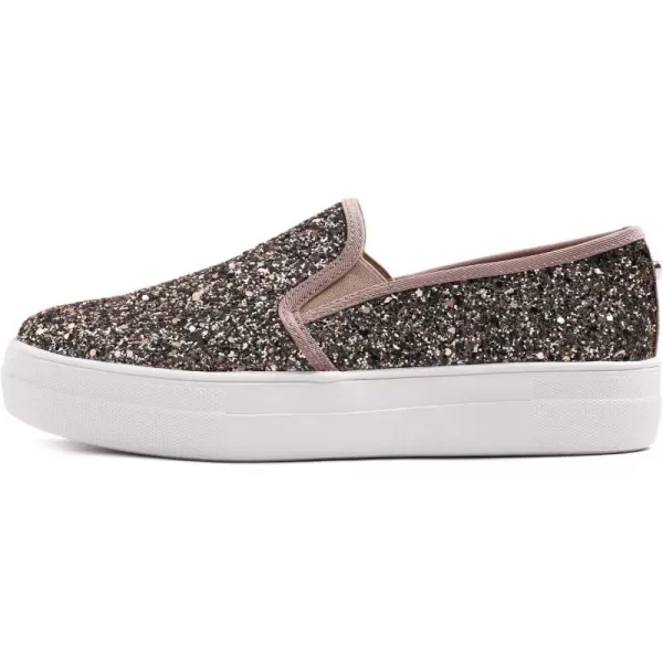 FEVERSOLE Women's Fashion Slip On Sneaker Casual Platform Loafers