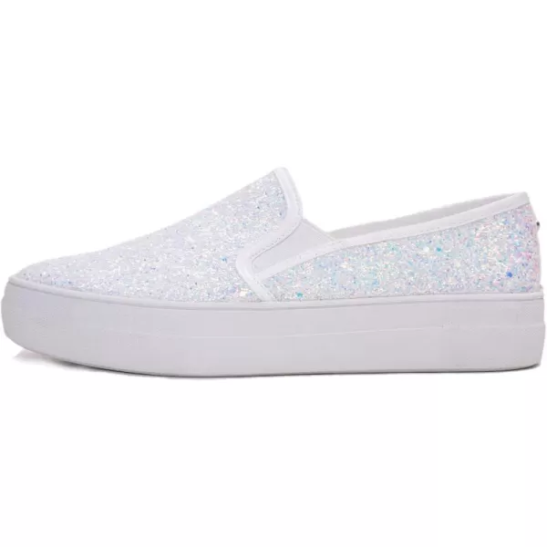 FEVERSOLE Women's Fashion Slip On Sneaker Casual Platform Loafers
