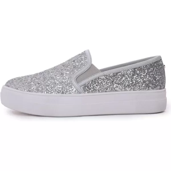 FEVERSOLE Women's Fashion Slip On Sneaker Casual Platform Loafers