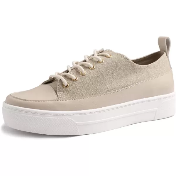 FEVERSOLE Women's Featured PU Leather Colorful Lace-Up Sneaker