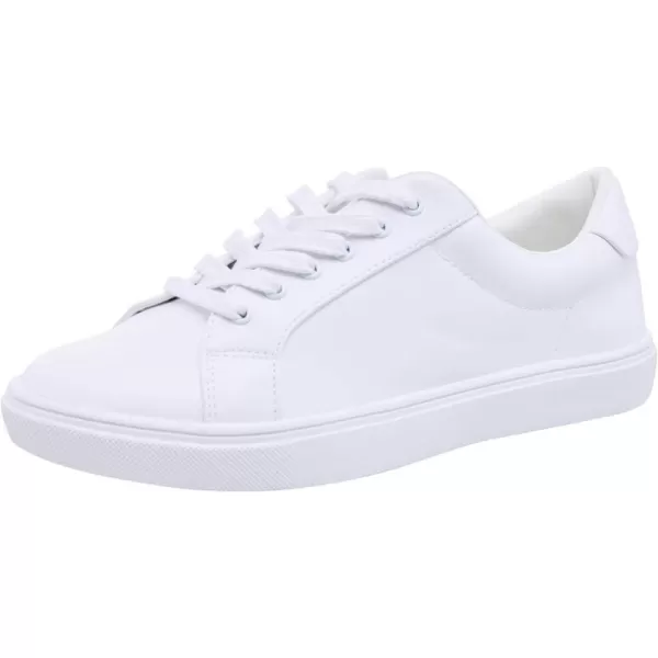 FEVERSOLE Women's Featured PU Leather Colorful Lace-Up Sneaker