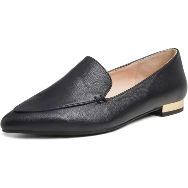 FEVERSOLE Women's Loafer Flat Pointed Deco Low Heel Fashion Slip On Dress Driving Office Shoes