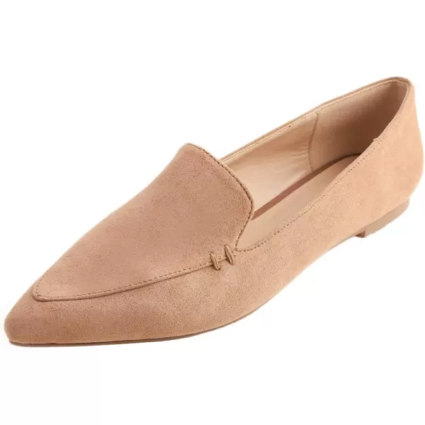 FEVERSOLE Women's Loafer Flat Pointed Fashion Slip On Comfort Driving Office Shoes