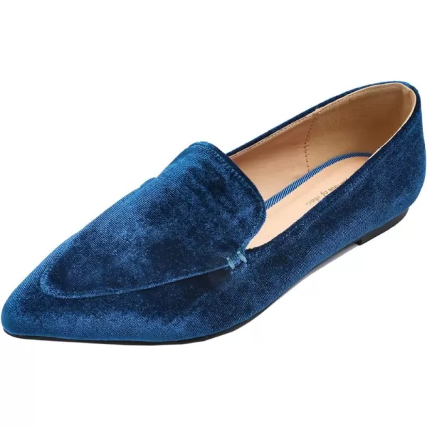 FEVERSOLE Women's Loafer Flat Pointed Fashion Slip On Comfort Driving Office Shoes