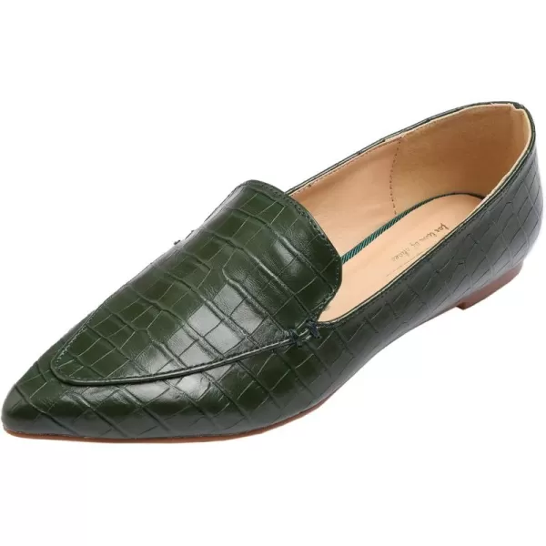 FEVERSOLE Women's Loafer Flat Pointed Fashion Slip On Comfort Driving Office Shoes