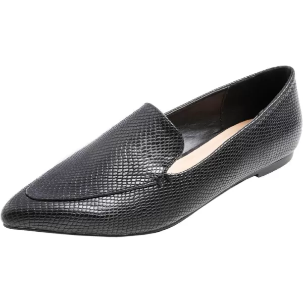 FEVERSOLE Women's Loafer Flat Pointed Fashion Slip On Comfort Driving Office Shoes
