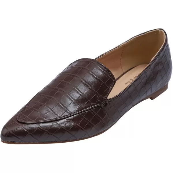 FEVERSOLE Women's Loafer Flat Pointed Fashion Slip On Comfort Driving Office Shoes