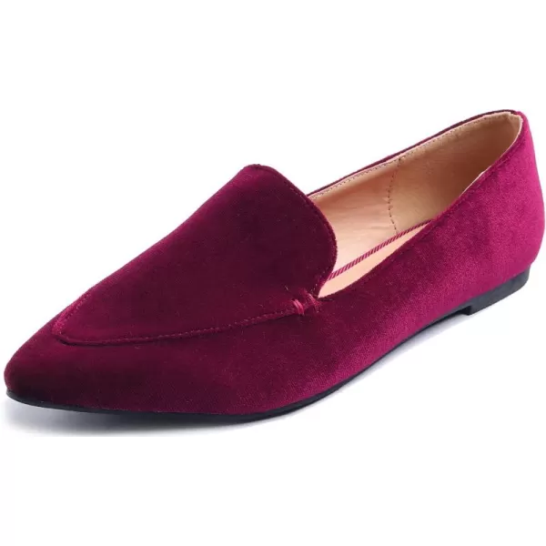 FEVERSOLE Women's Loafer Flat Pointed Fashion Slip On Comfort Driving Office Shoes