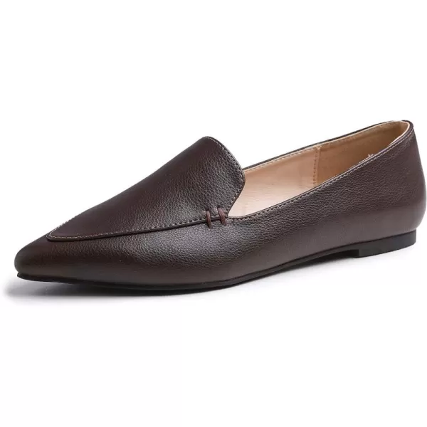 FEVERSOLE Women's Loafer Flat Pointed Fashion Slip On Comfort Driving Office Shoes