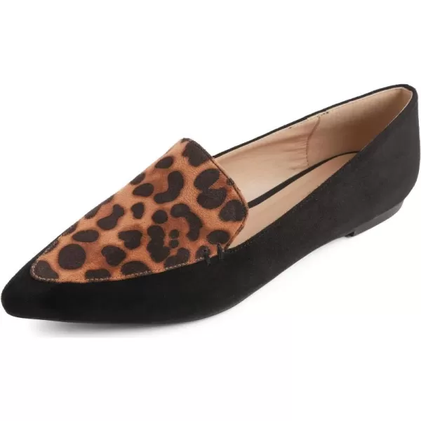FEVERSOLE Women's Loafer Flat Pointed Fashion Slip On Comfort Driving Office Shoes