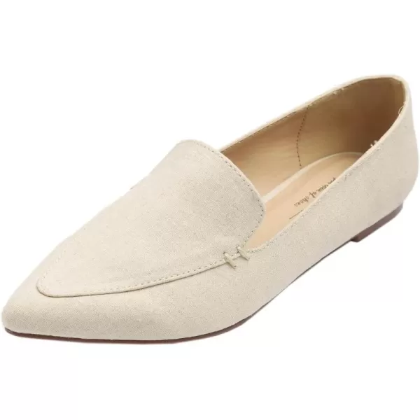 FEVERSOLE Women's Loafer Flat Pointed Fashion Slip On Comfort Driving Office Shoes