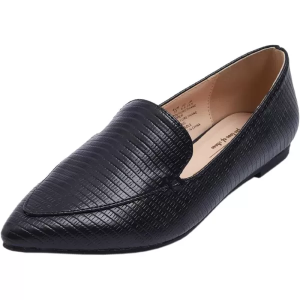 FEVERSOLE Women's Loafer Flat Pointed Fashion Slip On Comfort Driving Office Shoes