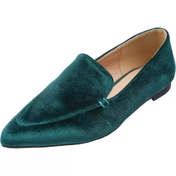 FEVERSOLE Women's Loafer Flat Pointed Fashion Slip On Comfort Driving Office Shoes