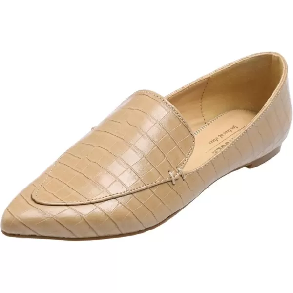 FEVERSOLE Women's Loafer Flat Pointed Fashion Slip On Comfort Driving Office Shoes