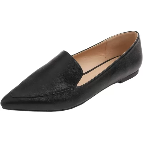 FEVERSOLE Women's Loafer Flat Pointed Fashion Slip On Comfort Driving Office Shoes