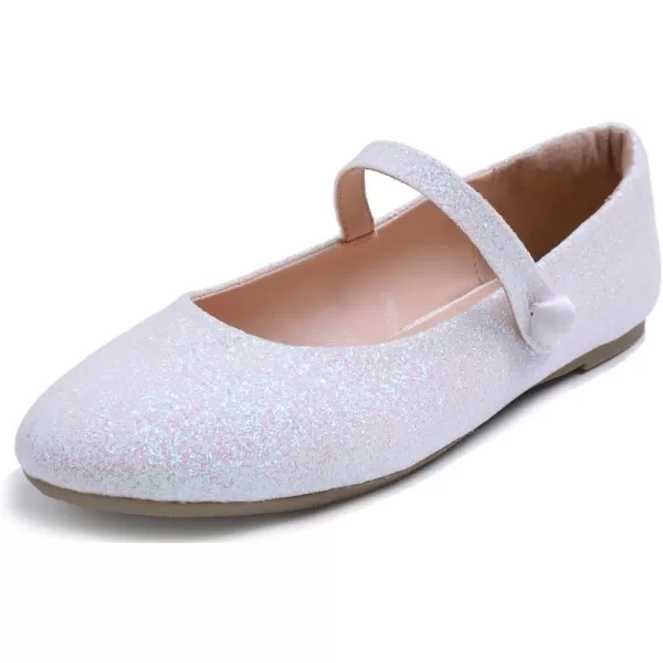 FEVERSOLE Women's Mary Jane Fashion Round Toe Easy Buckle Slip On Flats