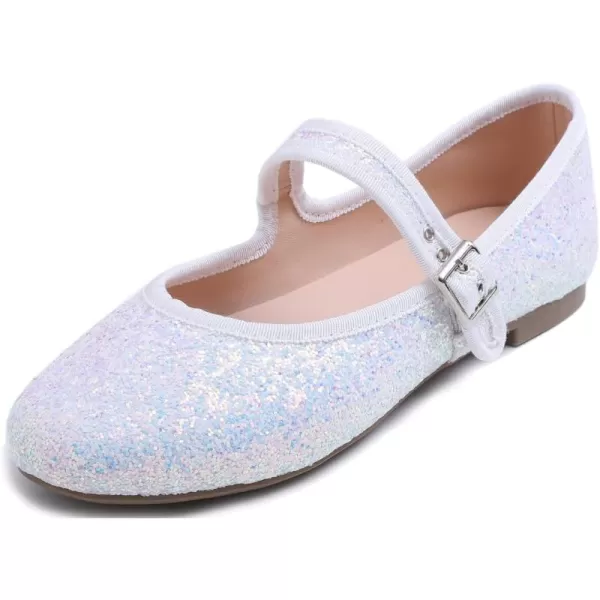 FEVERSOLE Women's Soft Cushion Extra Padded Comfort Round Toe Mary Jane Metal Buckle Fashion Ballet Flats Walking Shoes