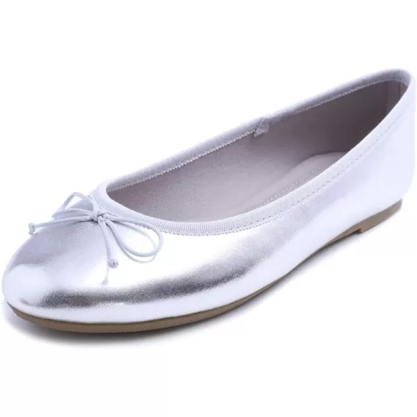 FEVERSOLE Women's Sparkle Memory Foam Cushioned Colorful Shiny Ballet Flats Glitter