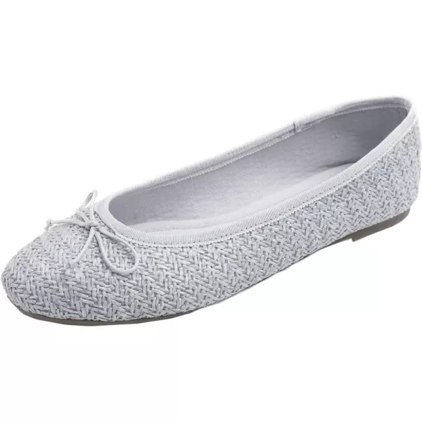 FEVERSOLE Women's Sparkle Memory Foam Cushioned Colorful Shiny Ballet Flats Glitter