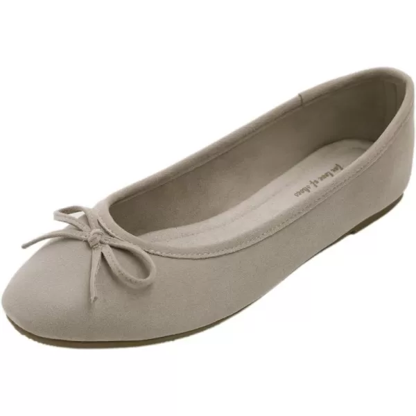 FEVERSOLE Women's Ultra Soft Colorful Memory Foam Cushioned Faux Suede Home Ballet Flats