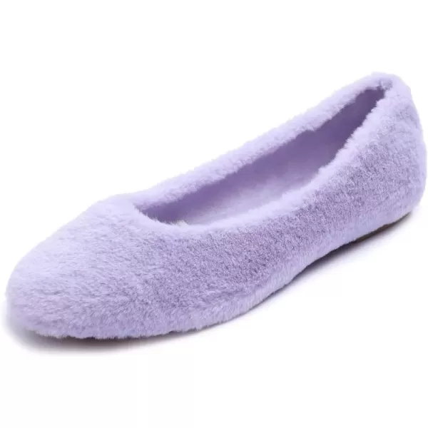 FEVERSOLE Women's Ultra Soft Colorful Memory Foam Cushioned Faux Suede Home Ballet Flats