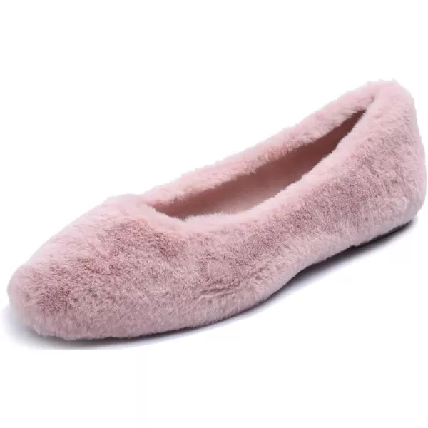 FEVERSOLE Women's Ultra Soft Colorful Memory Foam Cushioned Faux Suede Home Ballet Flats