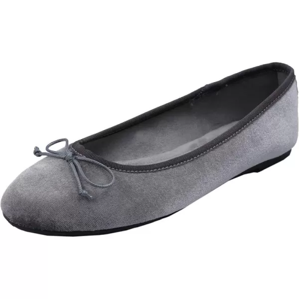 FEVERSOLE Women's Ultra Soft Colorful Memory Foam Cushioned Faux Suede Home Ballet Flats