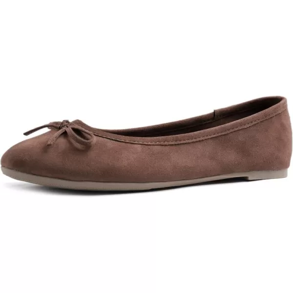 FEVERSOLE Women's Ultra Soft Colorful Memory Foam Cushioned Faux Suede Home Ballet Flats