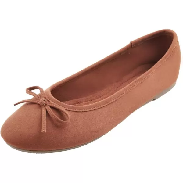FEVERSOLE Women's Ultra Soft Colorful Memory Foam Cushioned Faux Suede Home Ballet Flats