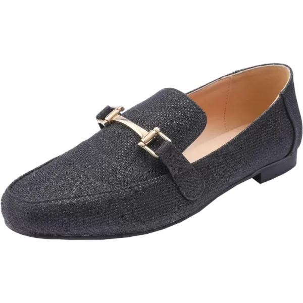 Feversole Women's Fashion Trim Deco Loafer Slippers